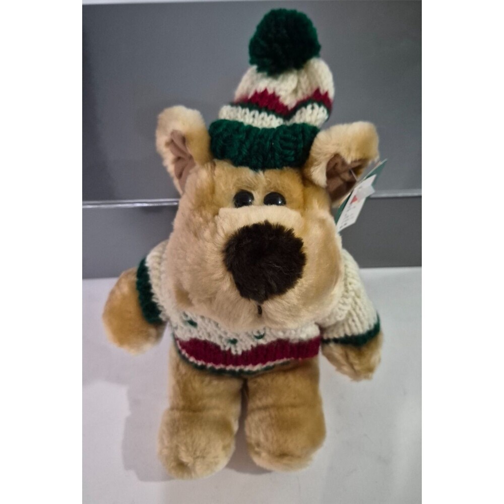 Vtg KMart Trim A Home Small Stuffed Christmas Bear NWT